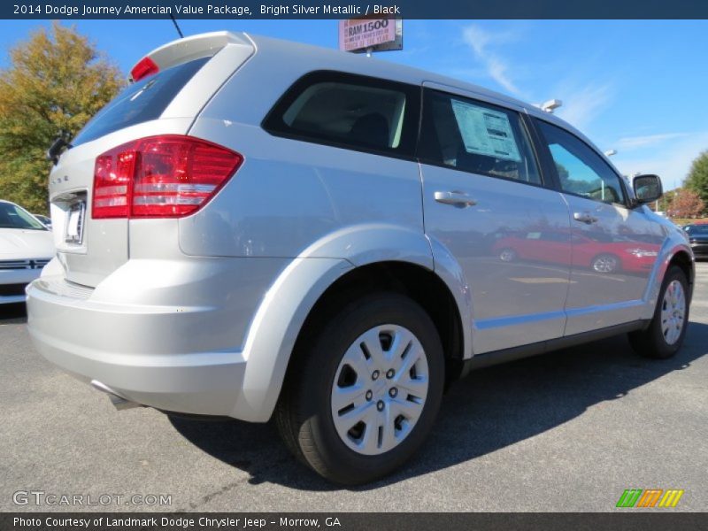 Bright Silver Metallic / Black 2014 Dodge Journey Amercian Value Package