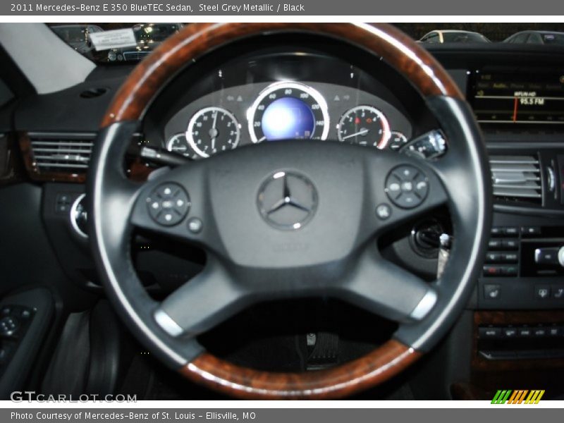 Steel Grey Metallic / Black 2011 Mercedes-Benz E 350 BlueTEC Sedan