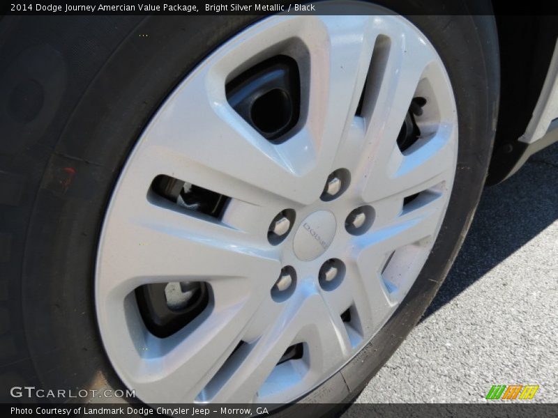 Bright Silver Metallic / Black 2014 Dodge Journey Amercian Value Package