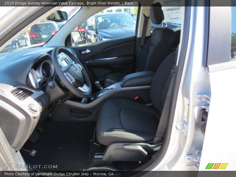 Bright Silver Metallic / Black 2014 Dodge Journey Amercian Value Package