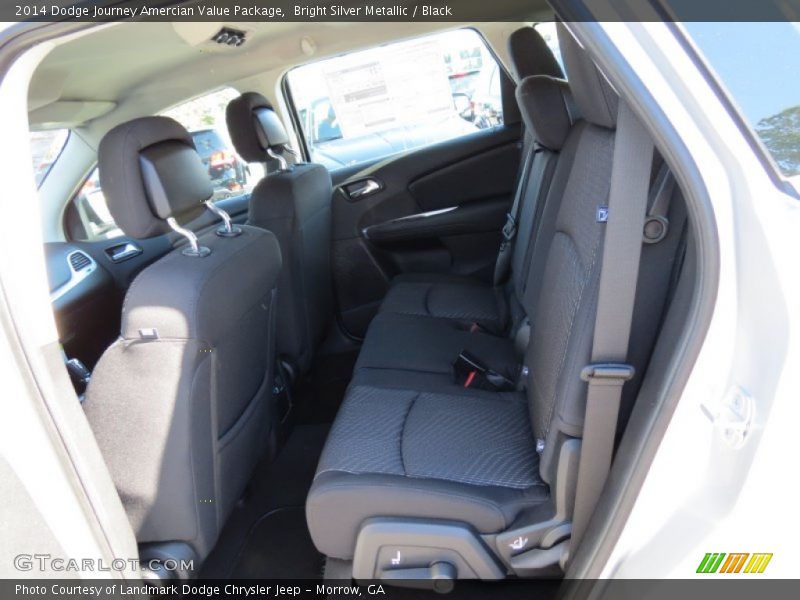 Bright Silver Metallic / Black 2014 Dodge Journey Amercian Value Package
