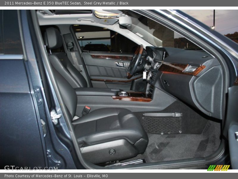 Steel Grey Metallic / Black 2011 Mercedes-Benz E 350 BlueTEC Sedan