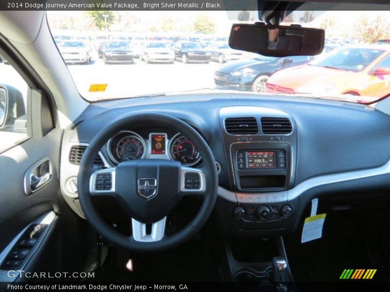 Bright Silver Metallic / Black 2014 Dodge Journey Amercian Value Package