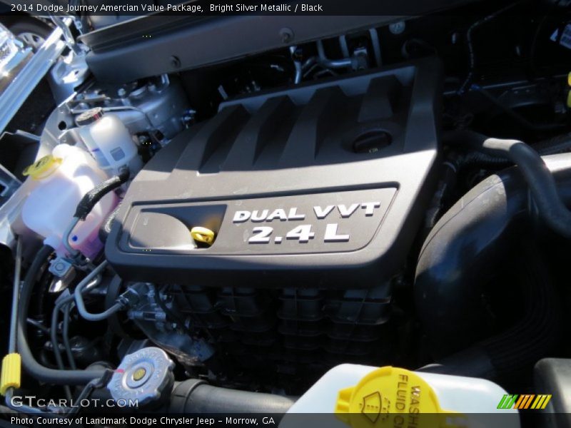 Bright Silver Metallic / Black 2014 Dodge Journey Amercian Value Package
