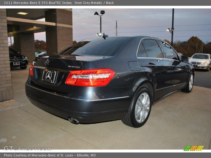 Steel Grey Metallic / Black 2011 Mercedes-Benz E 350 BlueTEC Sedan