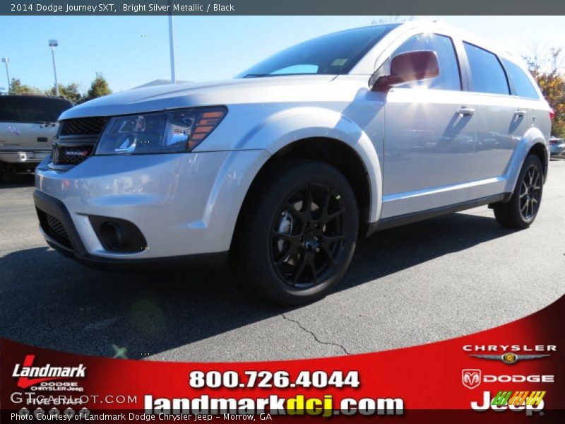 Bright Silver Metallic / Black 2014 Dodge Journey SXT