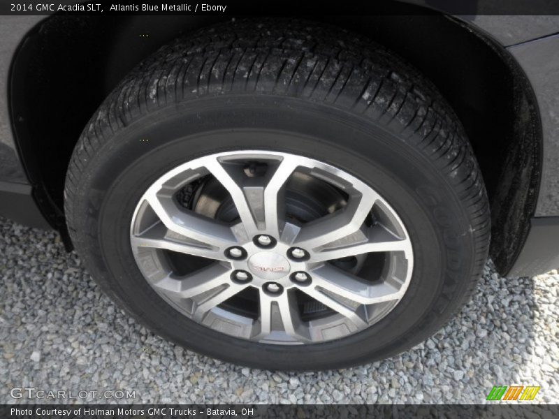 Atlantis Blue Metallic / Ebony 2014 GMC Acadia SLT