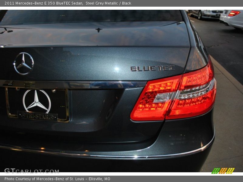Steel Grey Metallic / Black 2011 Mercedes-Benz E 350 BlueTEC Sedan