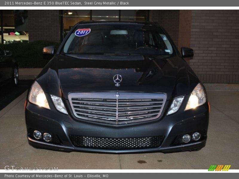 Steel Grey Metallic / Black 2011 Mercedes-Benz E 350 BlueTEC Sedan