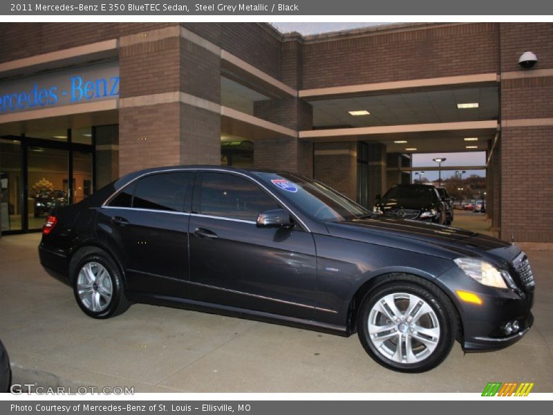 Steel Grey Metallic / Black 2011 Mercedes-Benz E 350 BlueTEC Sedan