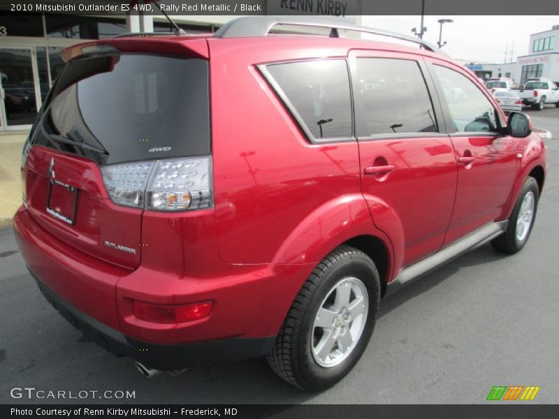 Rally Red Metallic / Black 2010 Mitsubishi Outlander ES 4WD