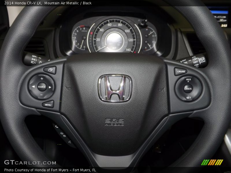 Mountain Air Metallic / Black 2014 Honda CR-V LX