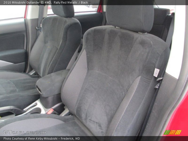 Rally Red Metallic / Black 2010 Mitsubishi Outlander ES 4WD