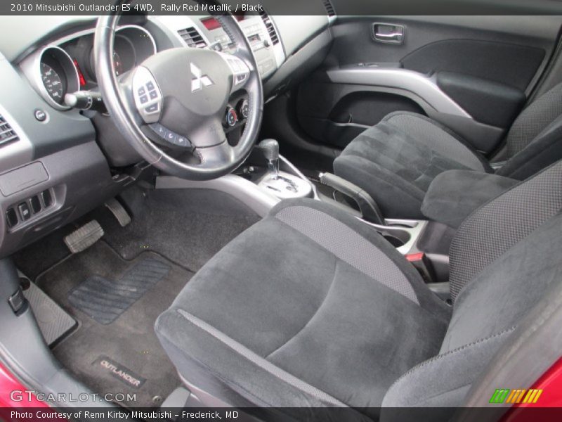 Rally Red Metallic / Black 2010 Mitsubishi Outlander ES 4WD