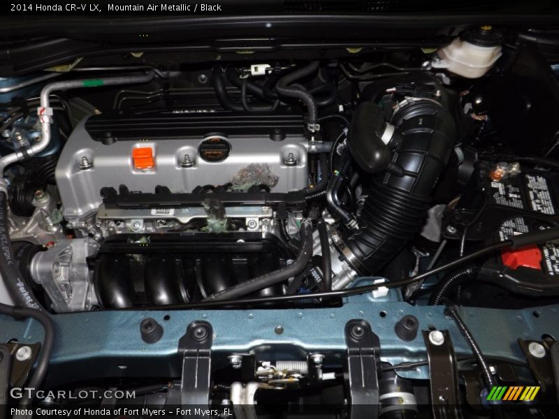 Mountain Air Metallic / Black 2014 Honda CR-V LX