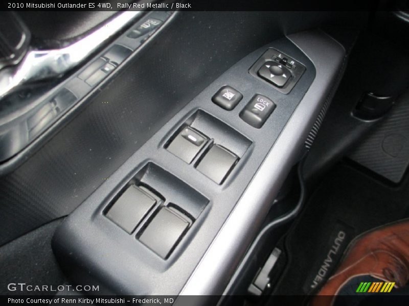 Rally Red Metallic / Black 2010 Mitsubishi Outlander ES 4WD