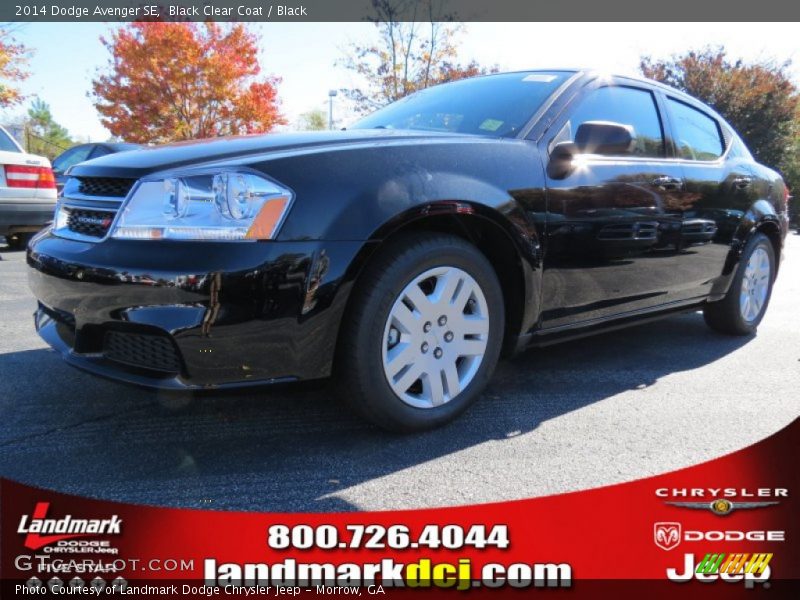 Black Clear Coat / Black 2014 Dodge Avenger SE