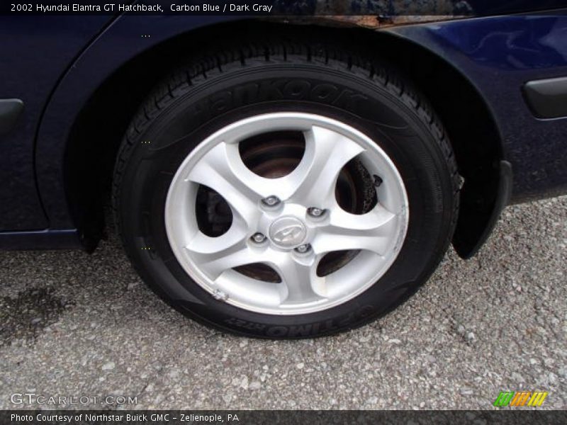 Carbon Blue / Dark Gray 2002 Hyundai Elantra GT Hatchback