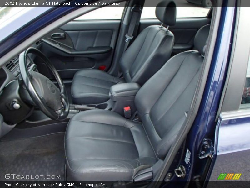 Carbon Blue / Dark Gray 2002 Hyundai Elantra GT Hatchback