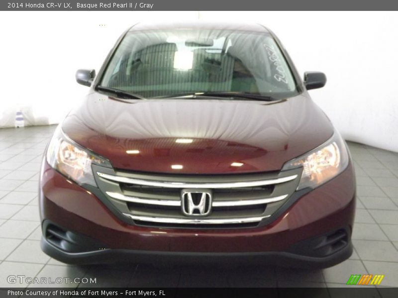 Basque Red Pearl II / Gray 2014 Honda CR-V LX