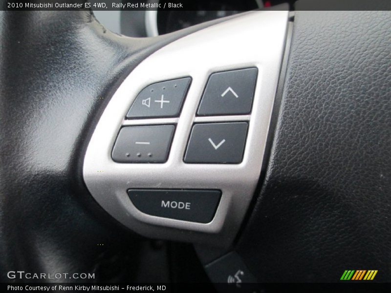 Rally Red Metallic / Black 2010 Mitsubishi Outlander ES 4WD