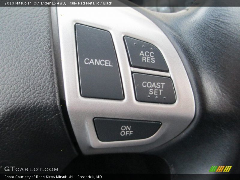 Rally Red Metallic / Black 2010 Mitsubishi Outlander ES 4WD