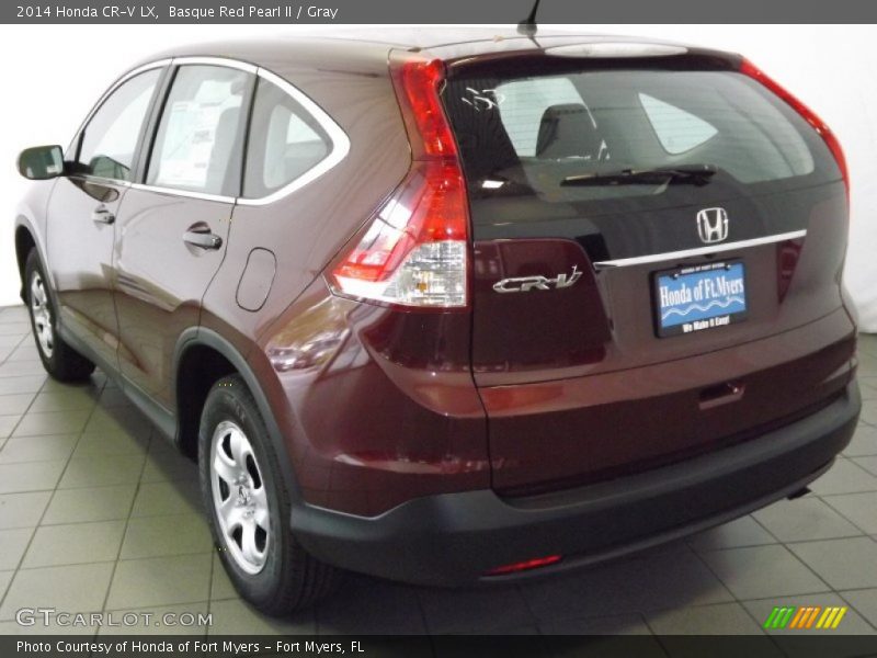 Basque Red Pearl II / Gray 2014 Honda CR-V LX