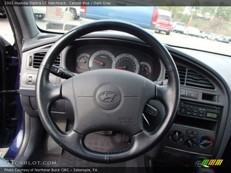 Carbon Blue / Dark Gray 2002 Hyundai Elantra GT Hatchback