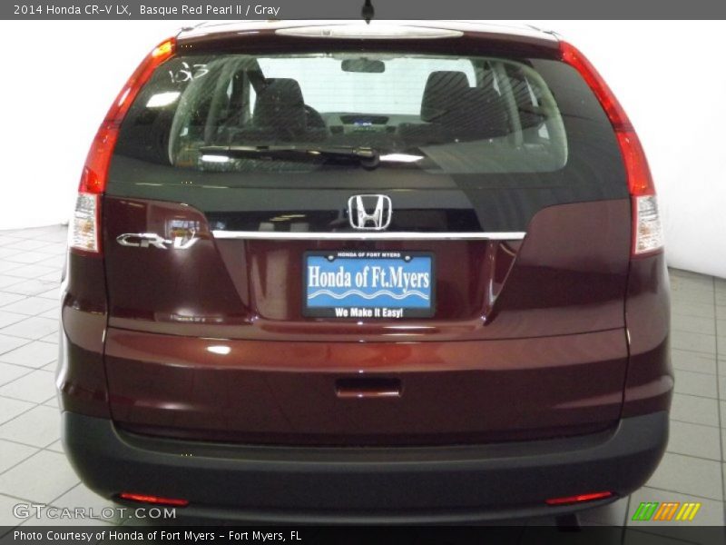 Basque Red Pearl II / Gray 2014 Honda CR-V LX