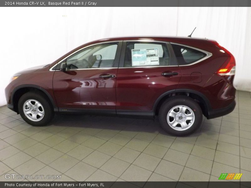 Basque Red Pearl II / Gray 2014 Honda CR-V LX