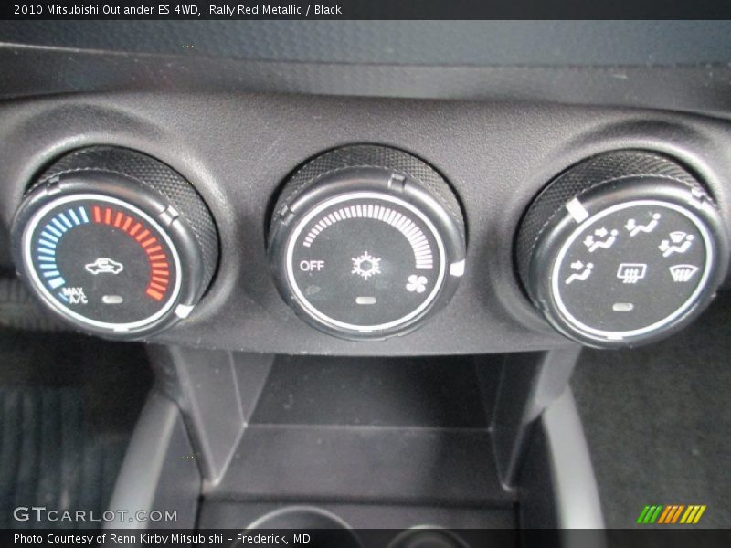 Rally Red Metallic / Black 2010 Mitsubishi Outlander ES 4WD