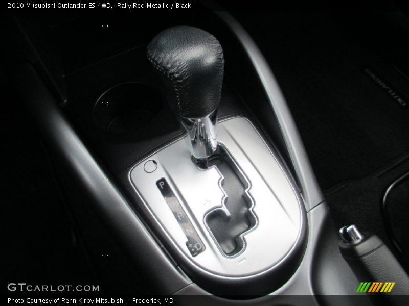 Rally Red Metallic / Black 2010 Mitsubishi Outlander ES 4WD