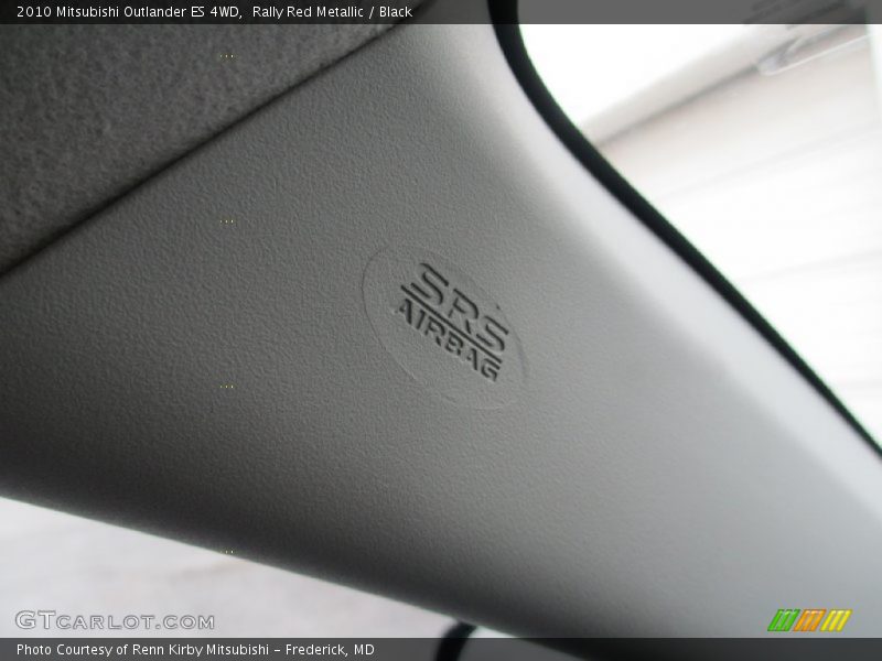 Rally Red Metallic / Black 2010 Mitsubishi Outlander ES 4WD