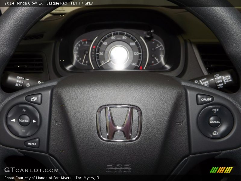 Basque Red Pearl II / Gray 2014 Honda CR-V LX
