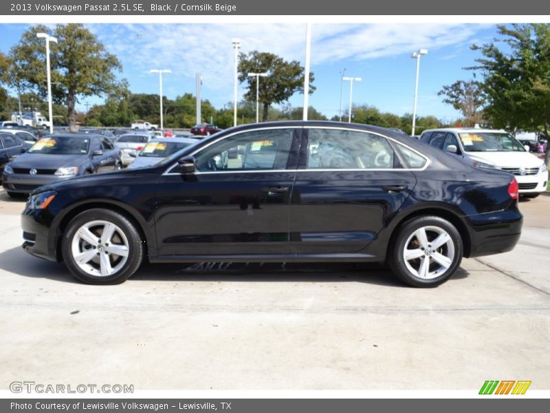 Black / Cornsilk Beige 2013 Volkswagen Passat 2.5L SE