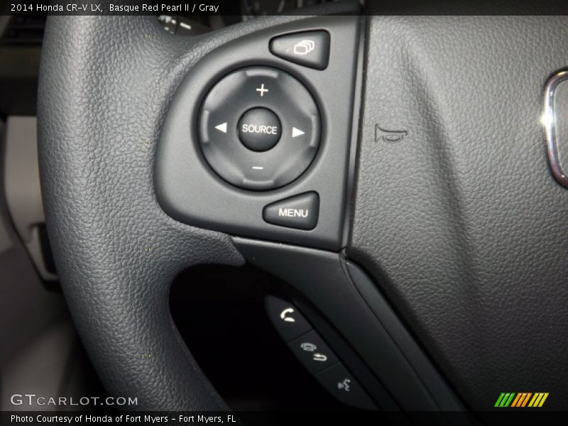Basque Red Pearl II / Gray 2014 Honda CR-V LX