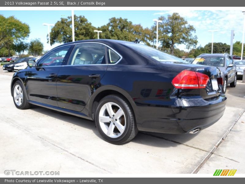 Black / Cornsilk Beige 2013 Volkswagen Passat 2.5L SE