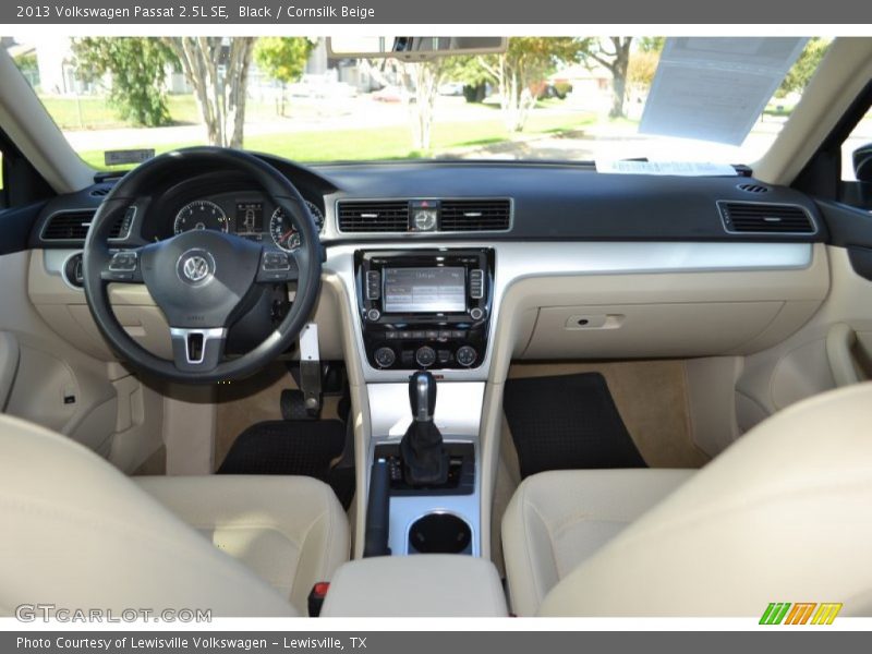 Black / Cornsilk Beige 2013 Volkswagen Passat 2.5L SE