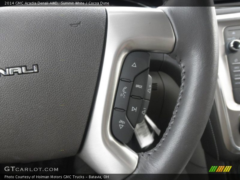 Summit White / Cocoa Dune 2014 GMC Acadia Denali AWD