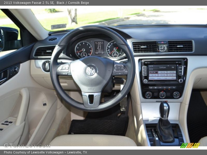 Black / Cornsilk Beige 2013 Volkswagen Passat 2.5L SE