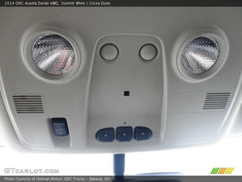 Summit White / Cocoa Dune 2014 GMC Acadia Denali AWD