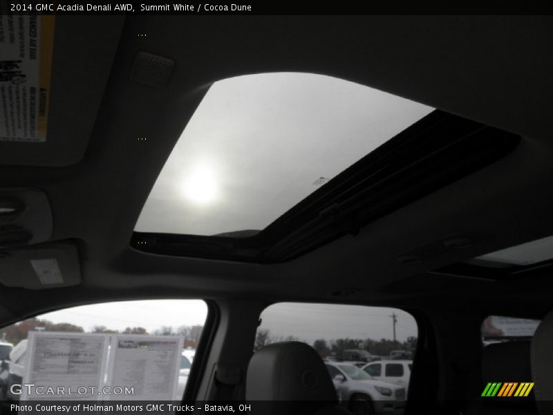 Summit White / Cocoa Dune 2014 GMC Acadia Denali AWD