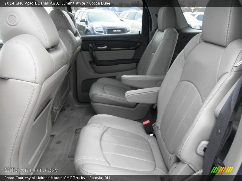 Summit White / Cocoa Dune 2014 GMC Acadia Denali AWD