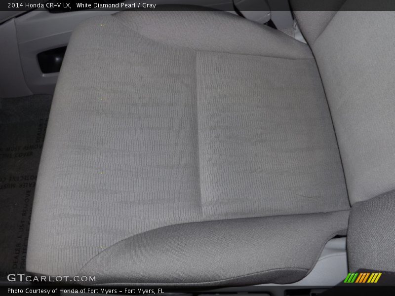 White Diamond Pearl / Gray 2014 Honda CR-V LX