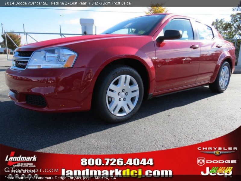 Redline 2-Coat Pearl / Black/Light Frost Beige 2014 Dodge Avenger SE