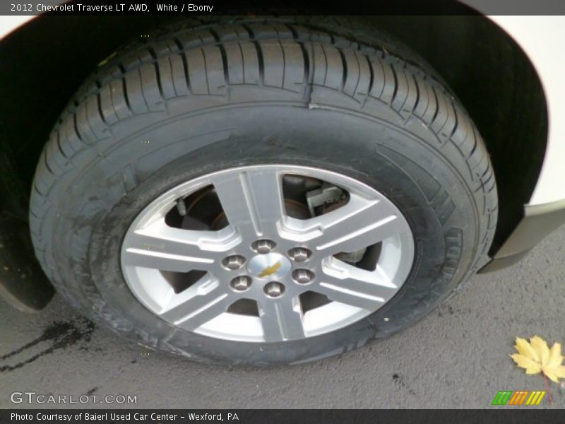White / Ebony 2012 Chevrolet Traverse LT AWD