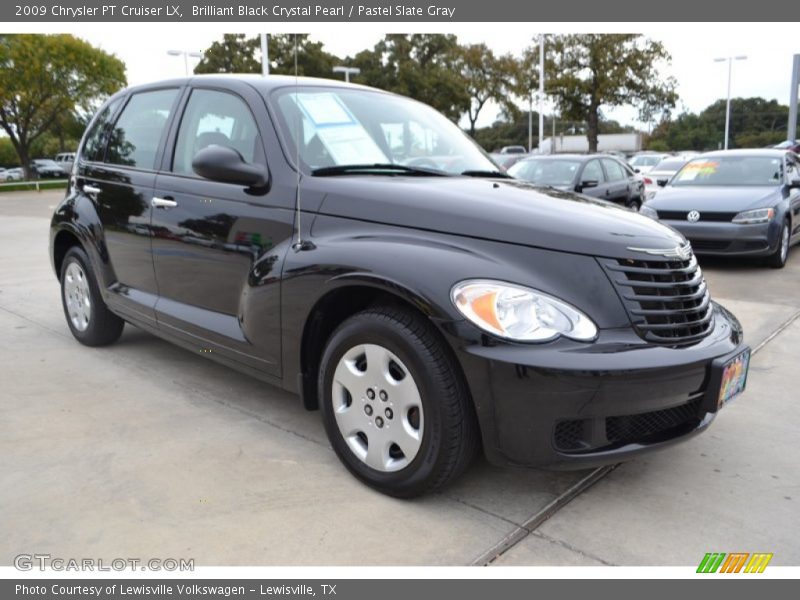 Brilliant Black Crystal Pearl / Pastel Slate Gray 2009 Chrysler PT Cruiser LX