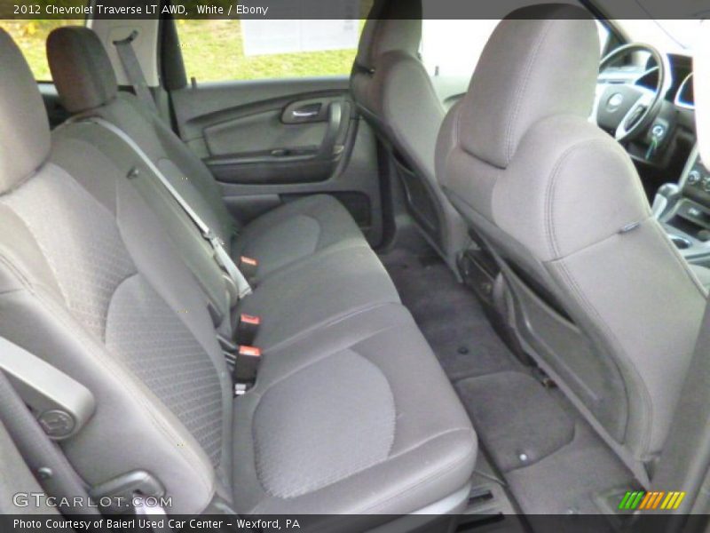 White / Ebony 2012 Chevrolet Traverse LT AWD