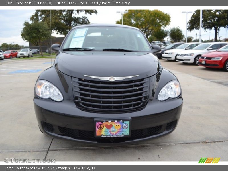 Brilliant Black Crystal Pearl / Pastel Slate Gray 2009 Chrysler PT Cruiser LX