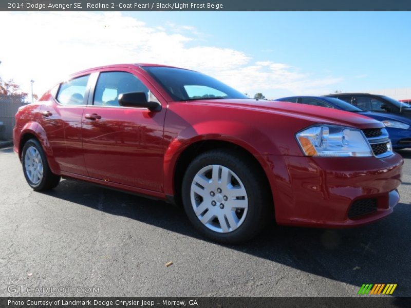 Redline 2-Coat Pearl / Black/Light Frost Beige 2014 Dodge Avenger SE